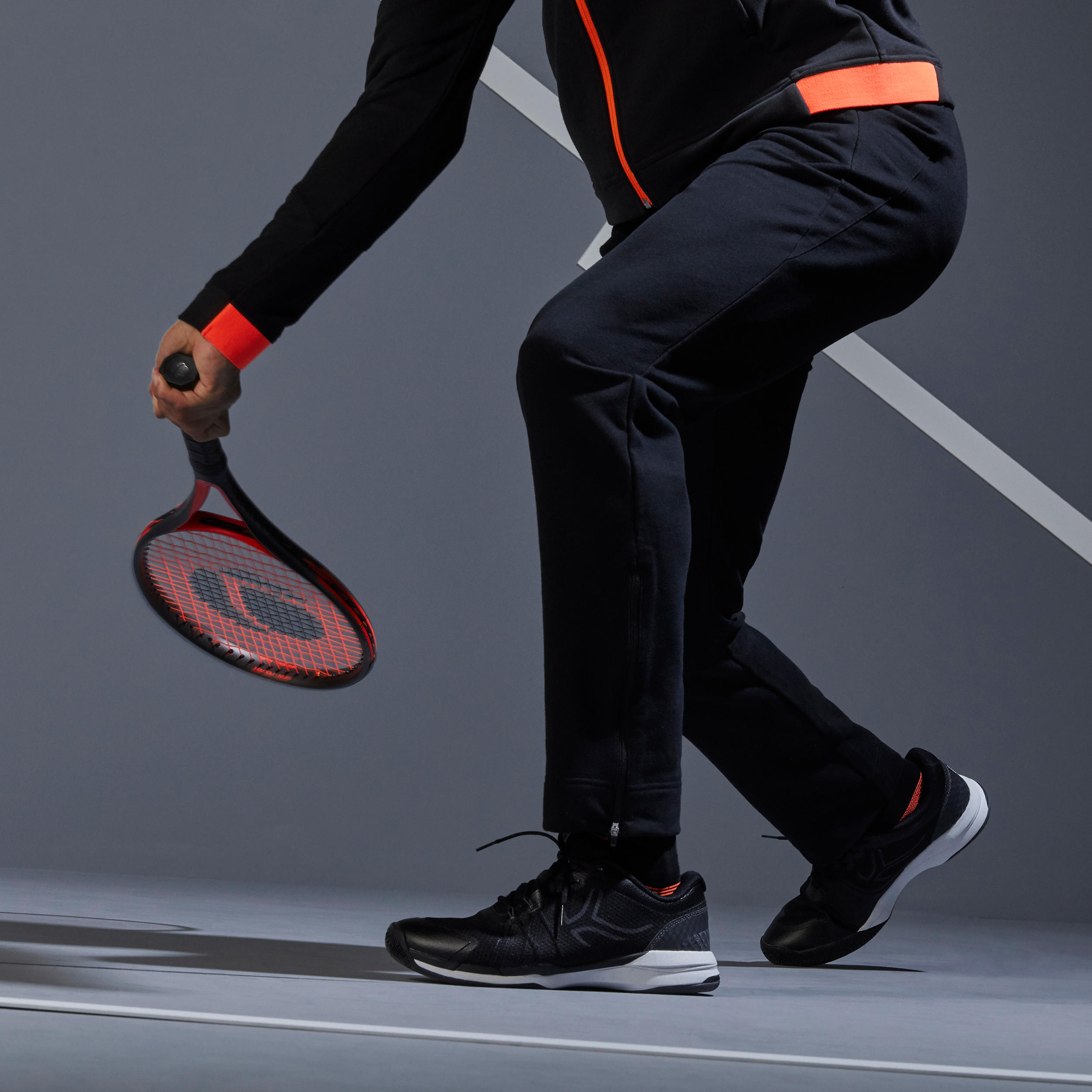 Men's Tennis Bottoms Thermic TPA 500 - Black 3/16