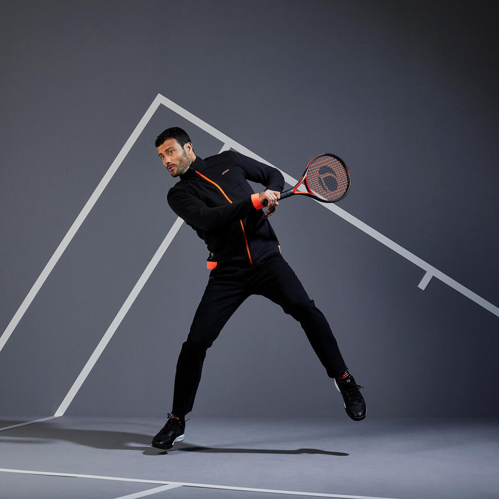 DONJI DEO TRENERKE ZA TENIS TPA500 TERMALNI MUŠKI - CRNI