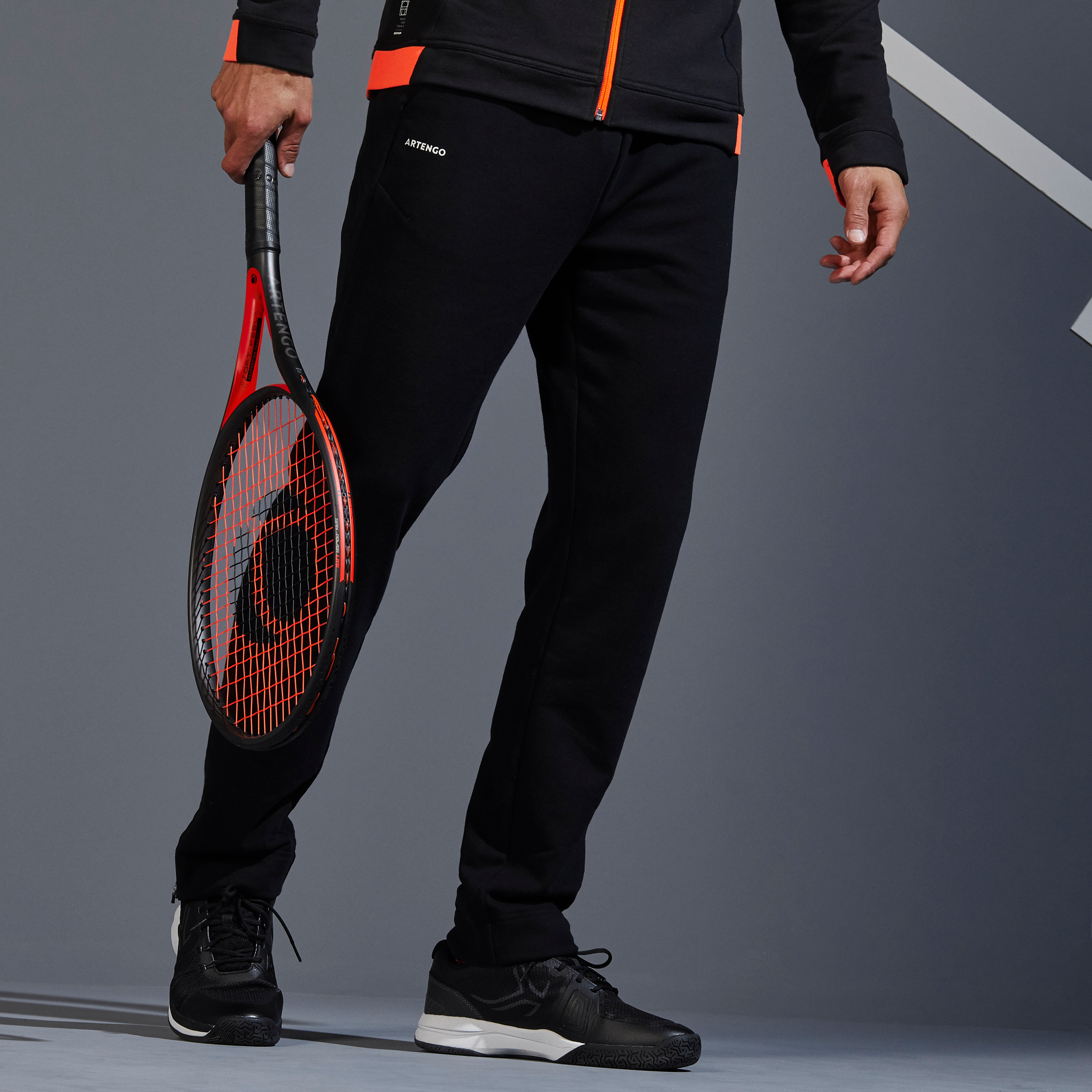 Pantalon de Tennis Homme - Soft noir pour les clubs et