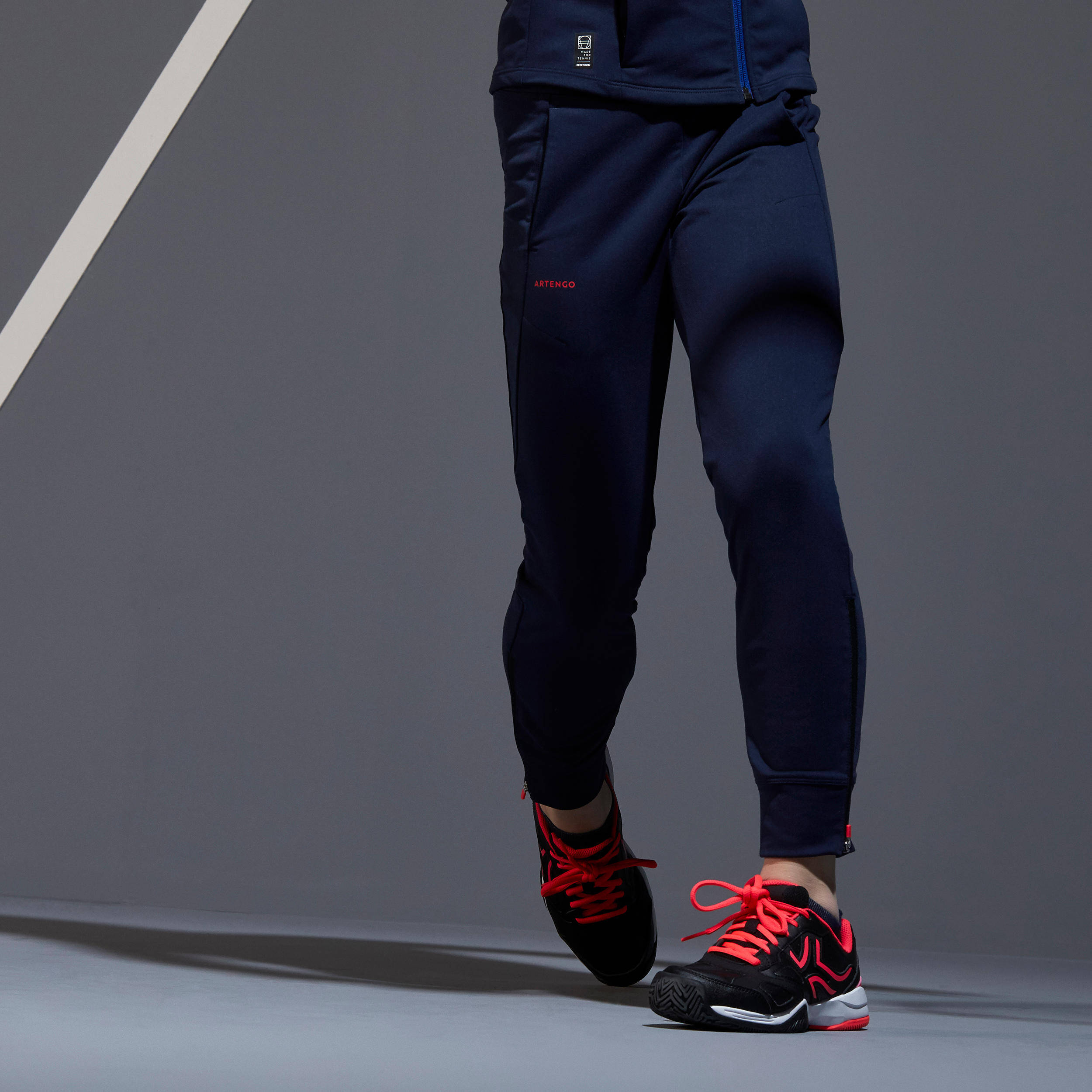 Girls' Thermal Bottoms 500 - Navy Blue -  1