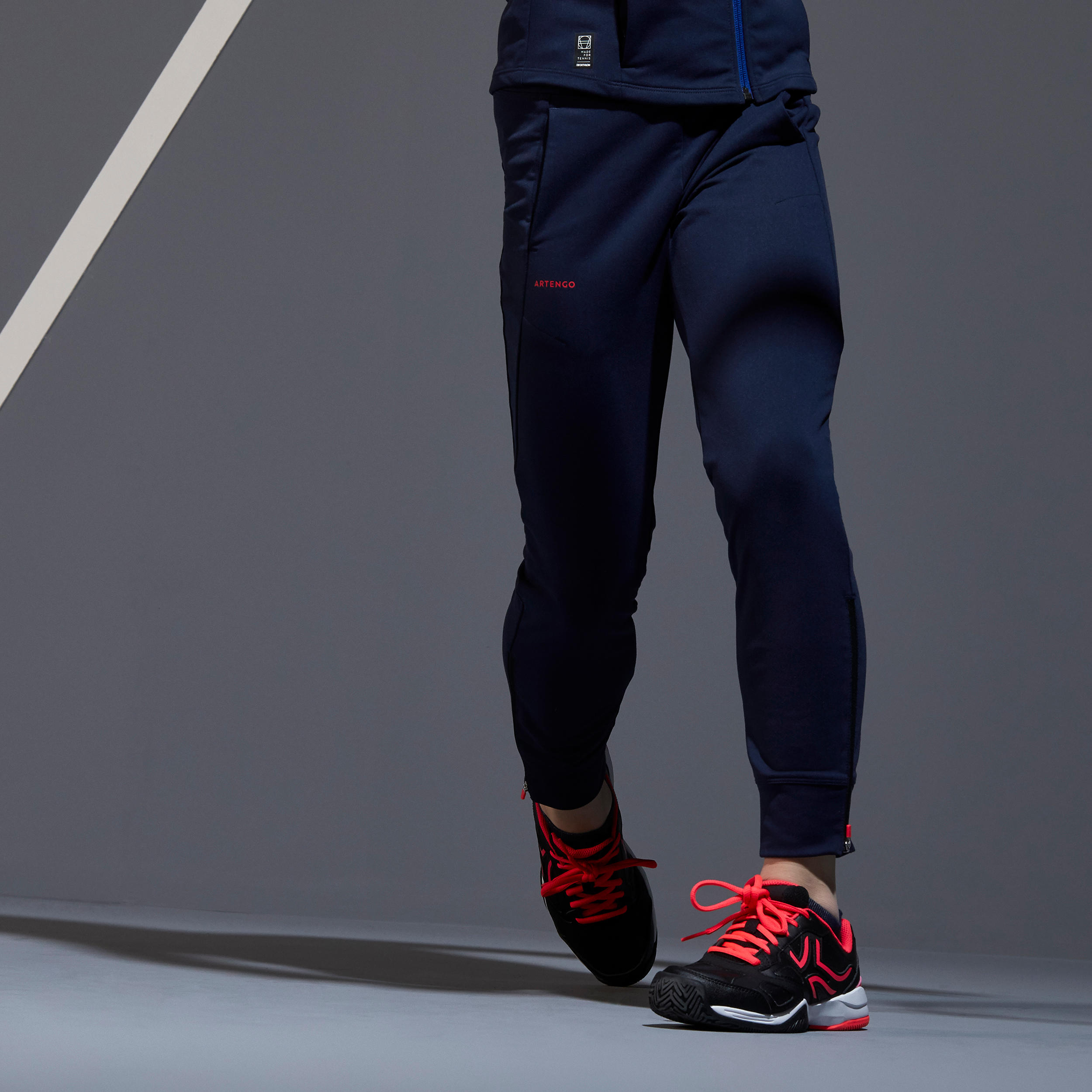 Girls' Thermal Bottoms 500 - Navy Blue 3/11