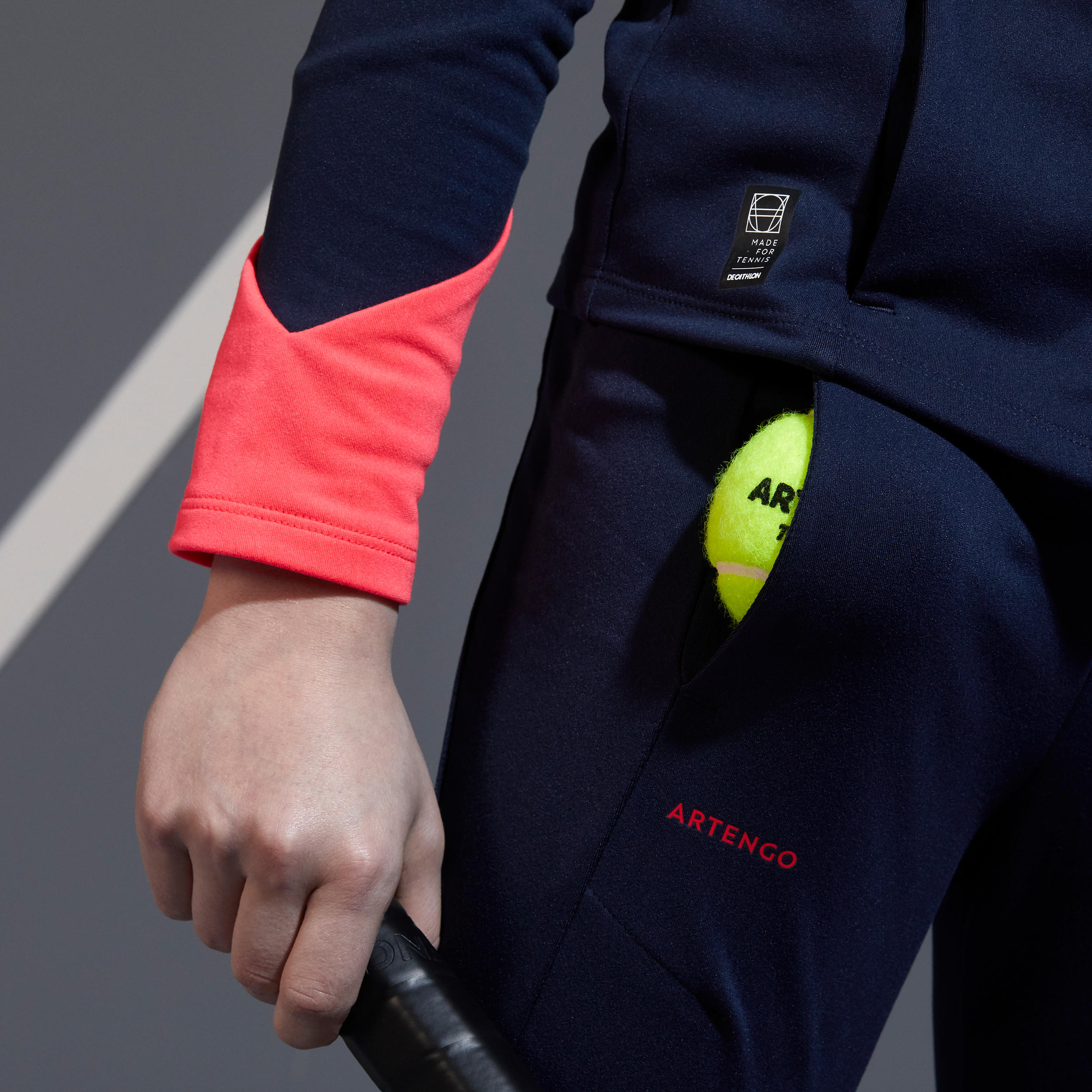 Girls' Thermal Bottoms 500 - Navy Blue 10/11