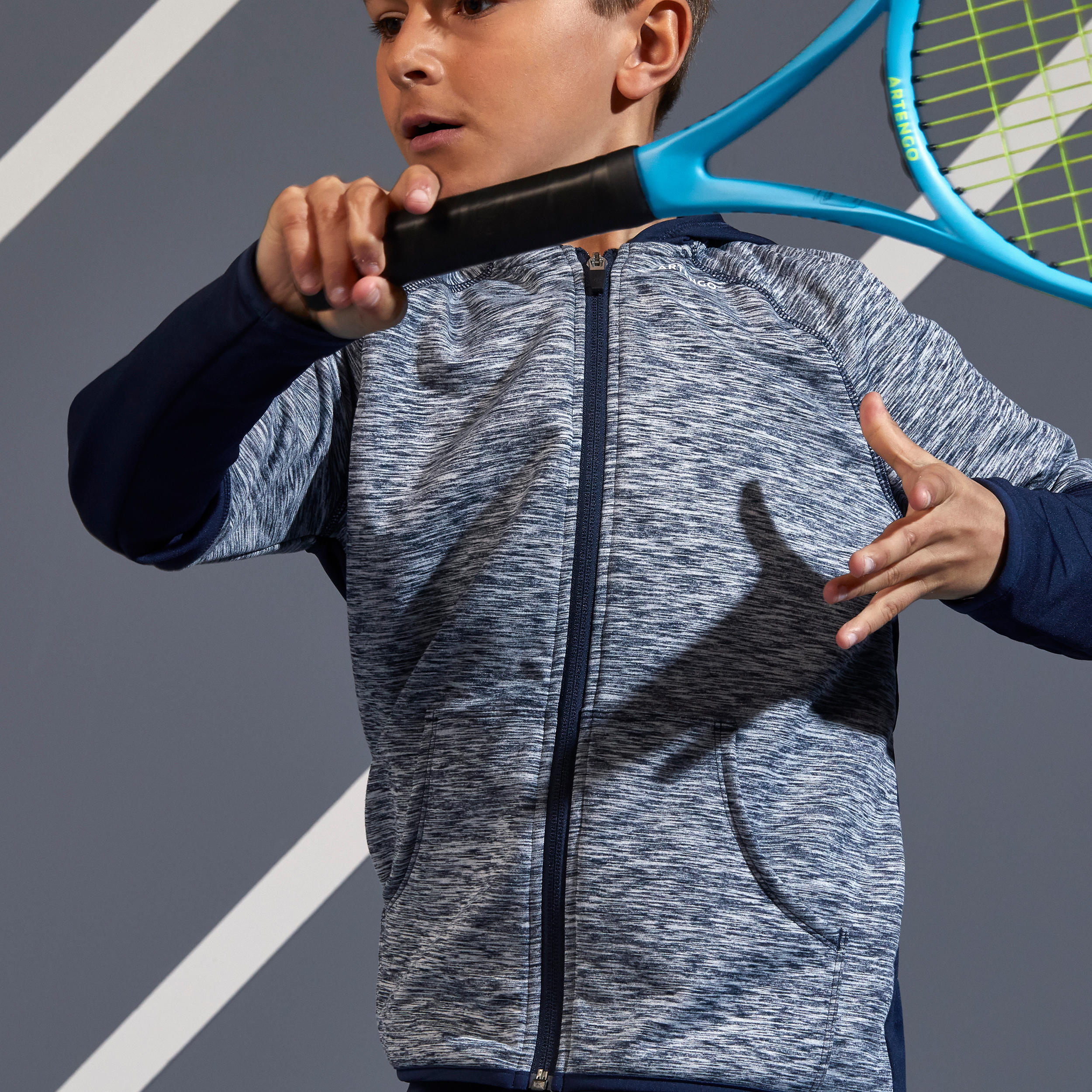 500 Kids' Thermal Jacket - Navy 3/18