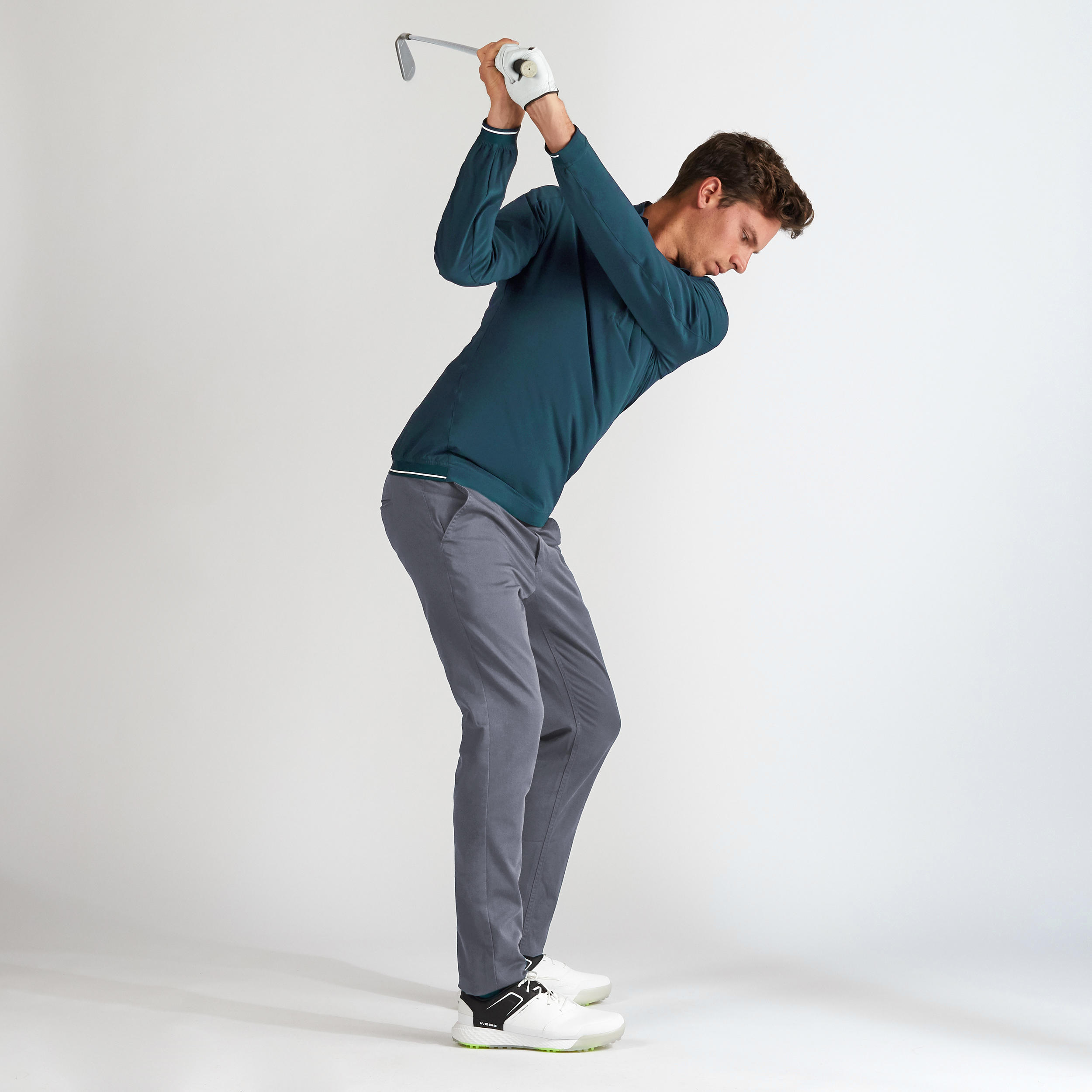 Men's Golf Water Repellent Windbreaker - Petrol Green 5/11