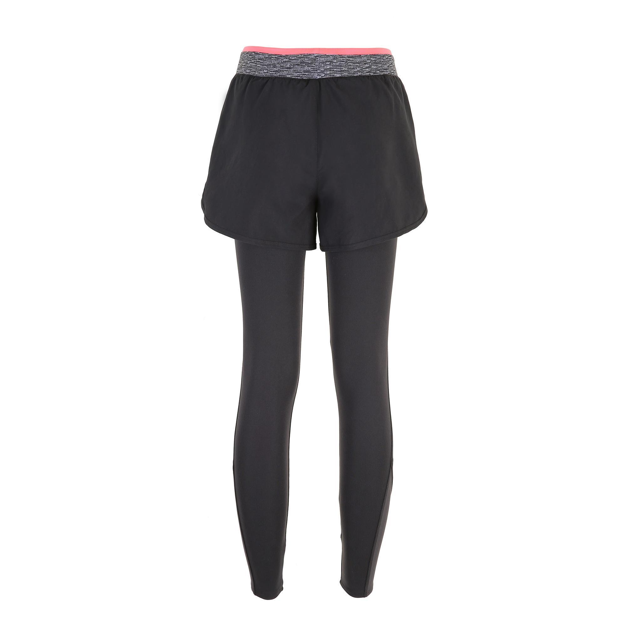 gray legging shorts