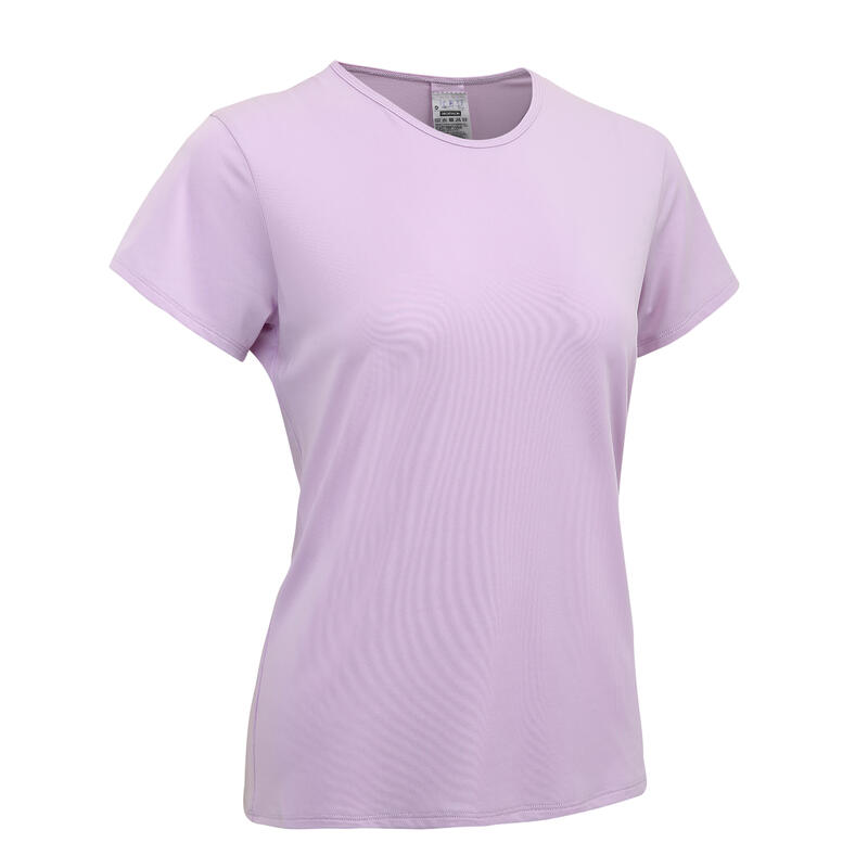 女款有氧健身訓練T恤100－紫色