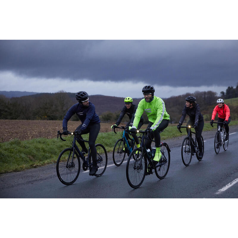 Wielren regenjas heren RC500 geel