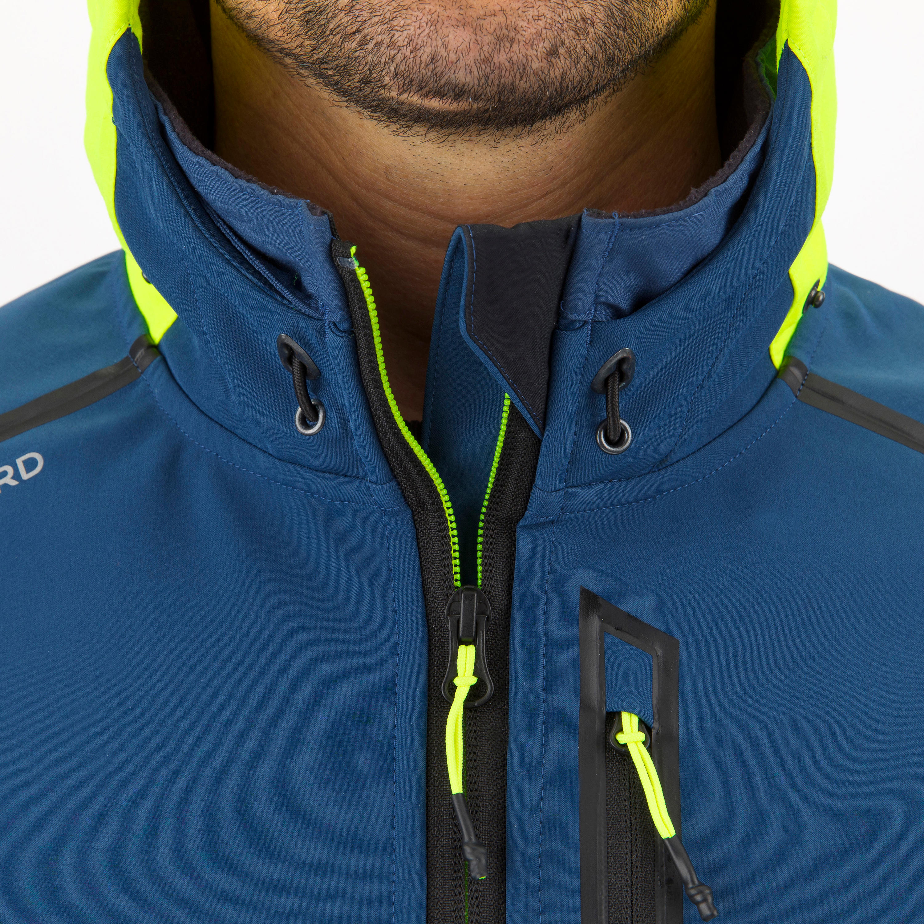 Men's Yacht Racing Softshell - Blue/Yellow 5/12