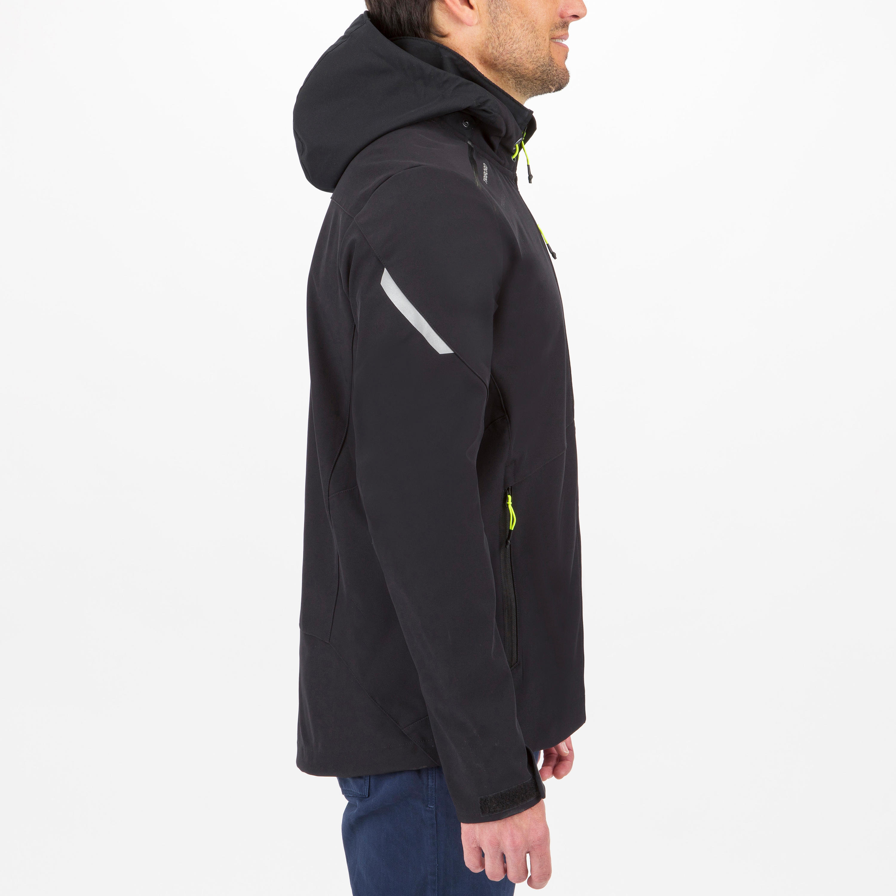 Chamarra Softshell Náutica Vela Regata Tribord Hombre Negra Capucha -  Decathlon