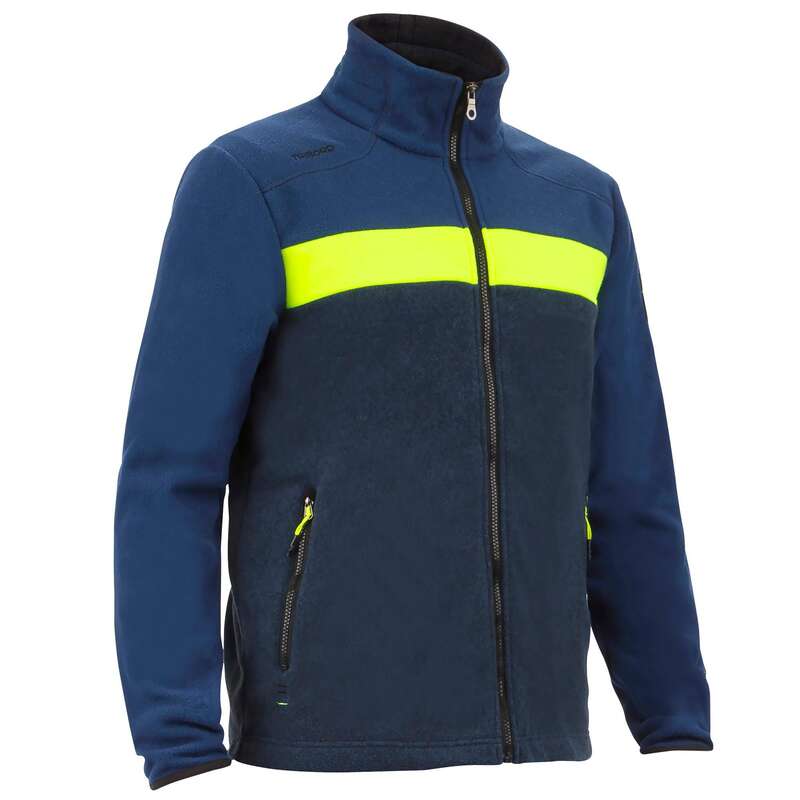 REGATTA COLD WEATHER MAN CLOTHES Sailing - Men's Race Fleece Blue Yellow TRIBORD - Sailing Clothing