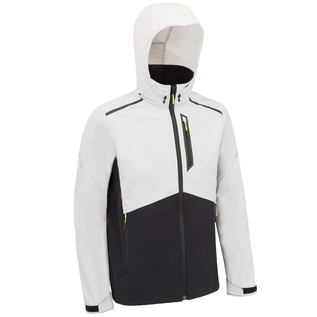Softshelljacke Segeln Herren 900 grau/schwarz