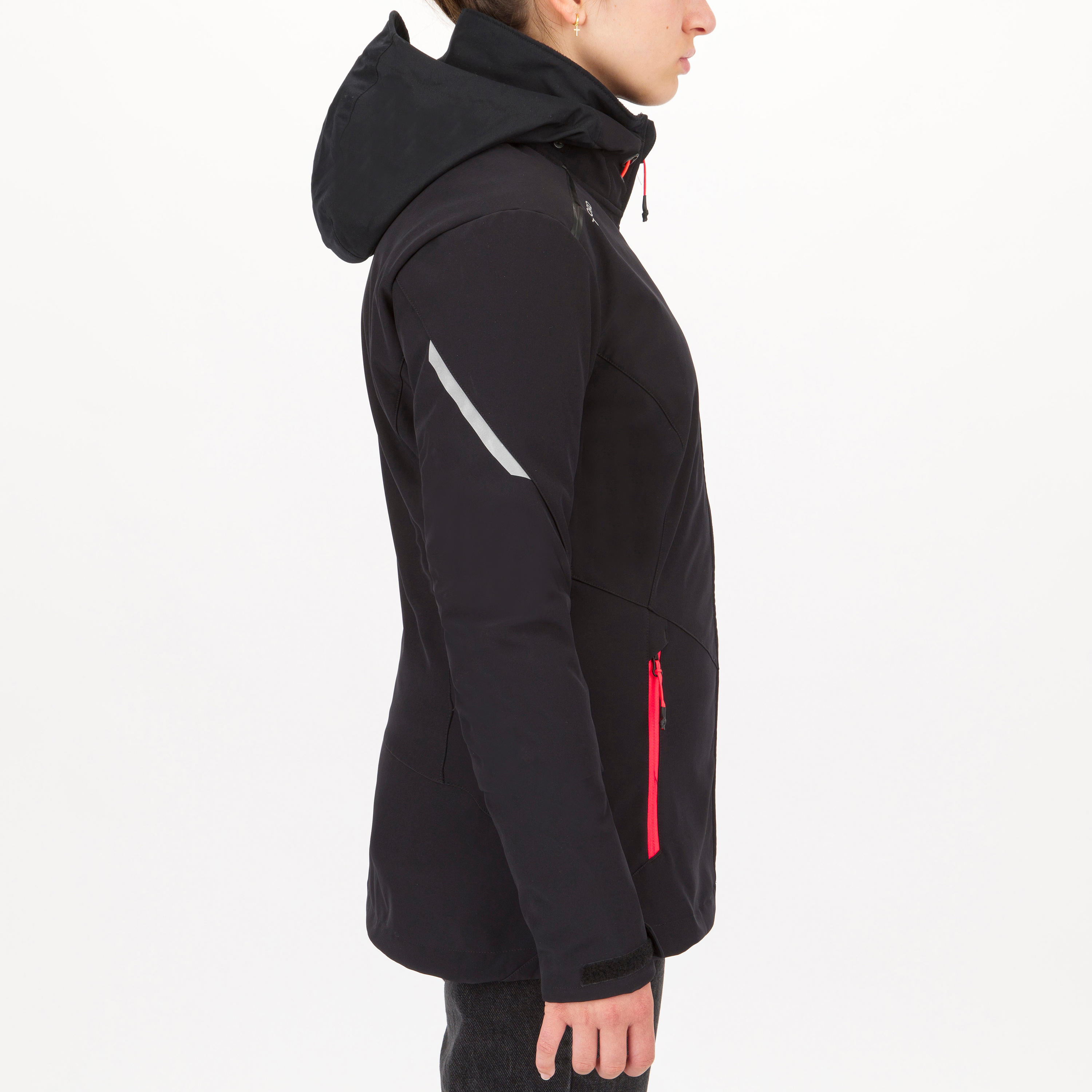 Women’s Windproof Softshell Jacket - 900 Black - TRIBORD