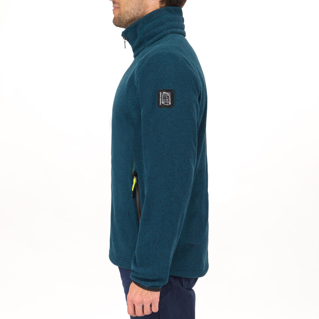 Fleecejacke Segeln Sailing 100 warm Herren schwarz