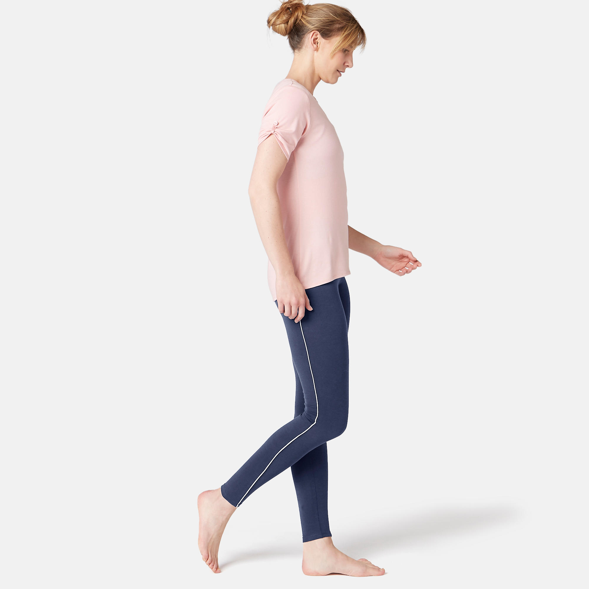 Women's Slim Fitness Leggings 510 - Blue/Pink 4/8