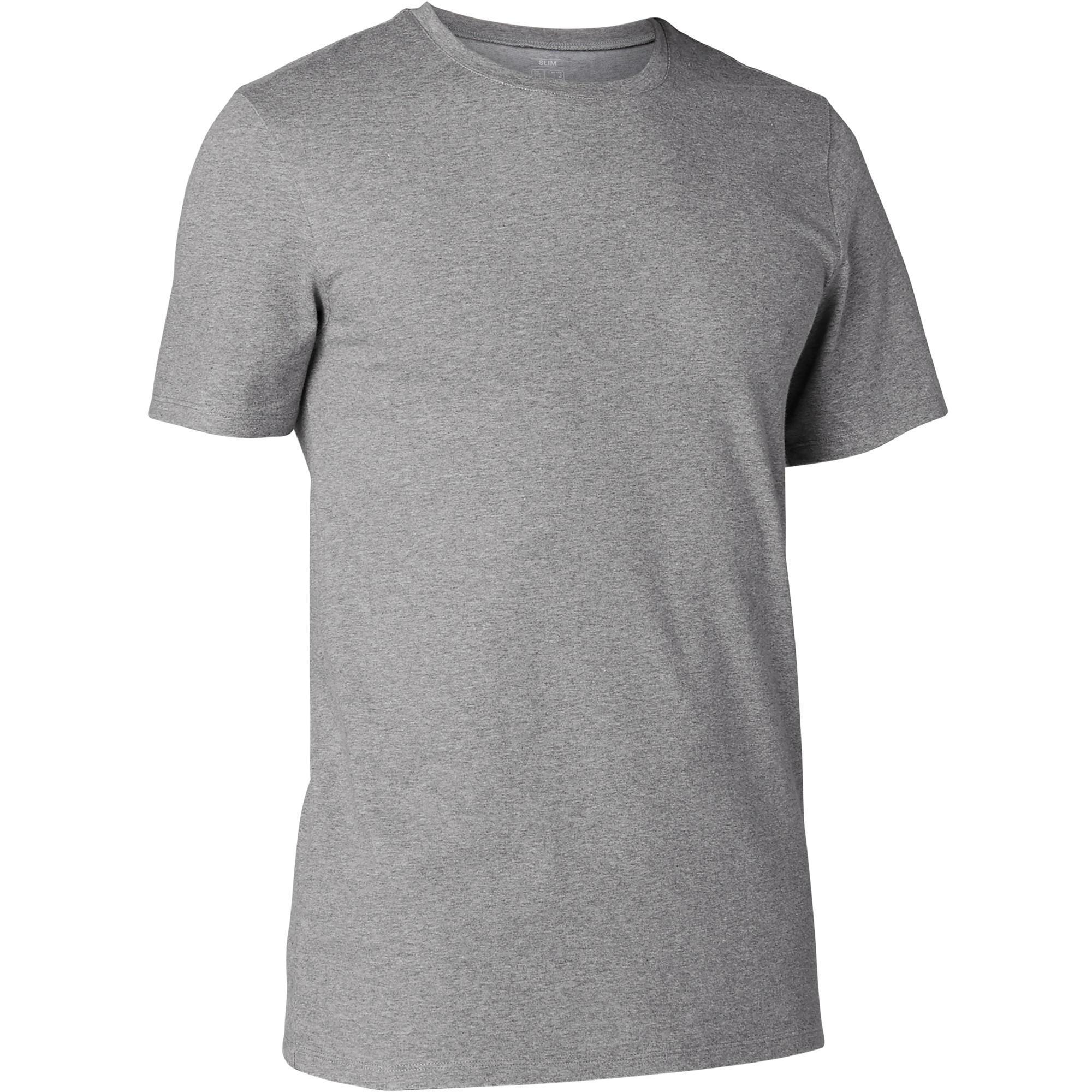 Domyos T Shirt Voor Pilateslichte Gym Heren 500 Slim Fit Gemeleerd domyos kopen in de aanbieding Domyos T Shirt Voor Pilateslichte Gym Heren 500 Slim Fit Gemeleerd domyos kopen in de aanbieding