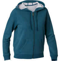 520 Women's Pilates & Gentle Gym Hooded Jacket - Blue