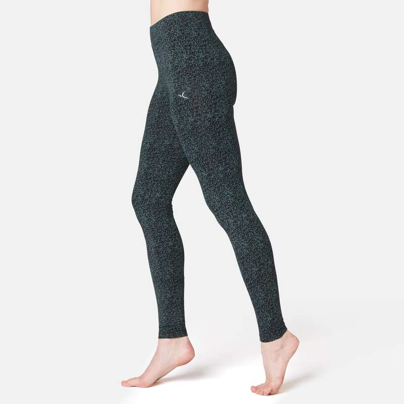 WOMAN T SHIRT LEGGING SHORT Fitness and Gym - 500 Fit+ Gym Leggings NYAMBA - Gym Activewear