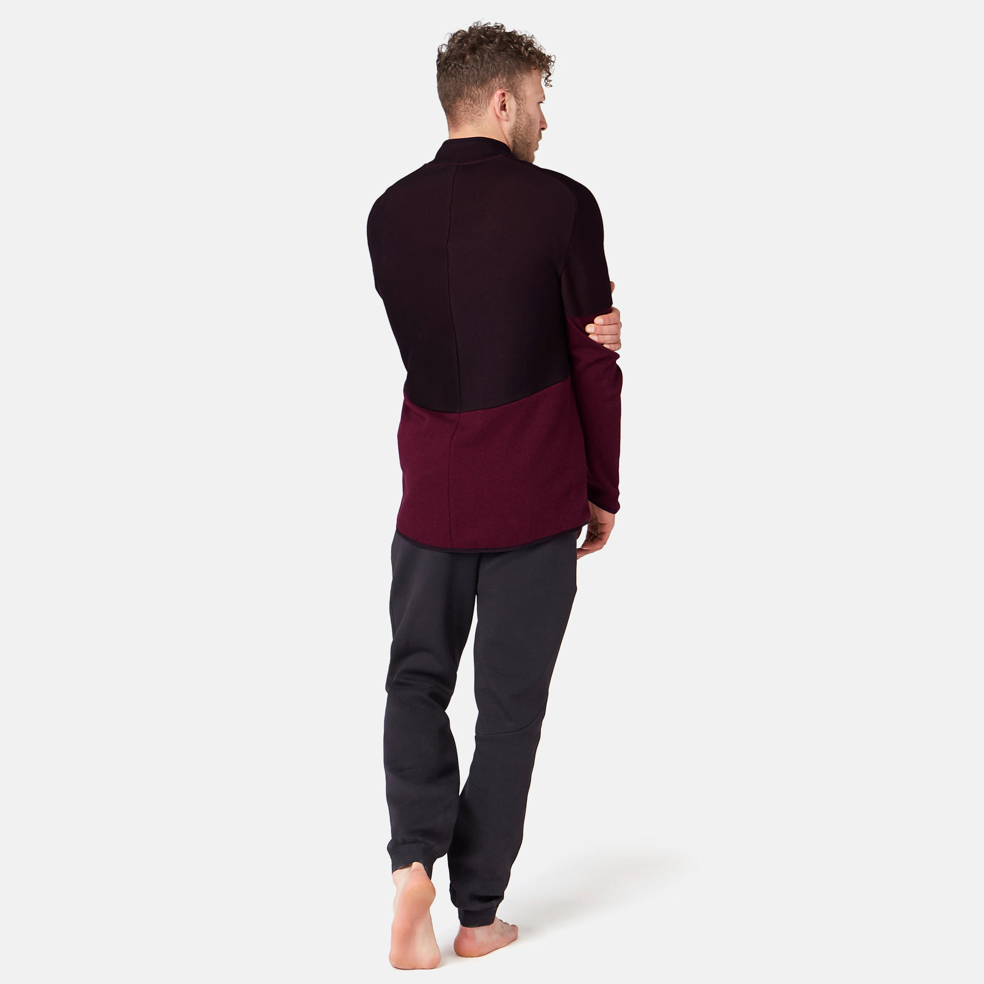 Men's Zip-Up Jacket Free Move - Burgundy 5/10