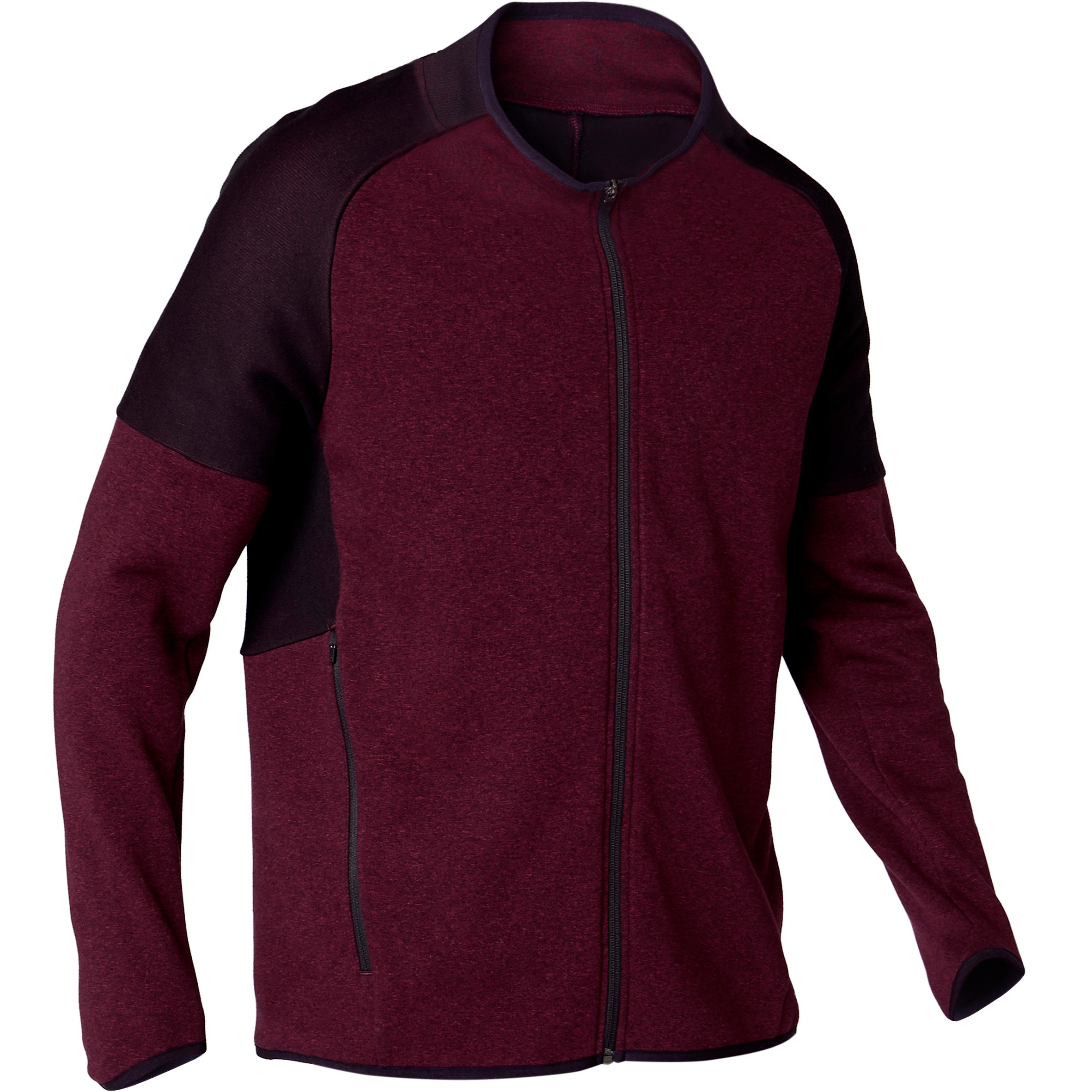 Men's Zip-Up Jacket Free Move - Burgundy 1/10