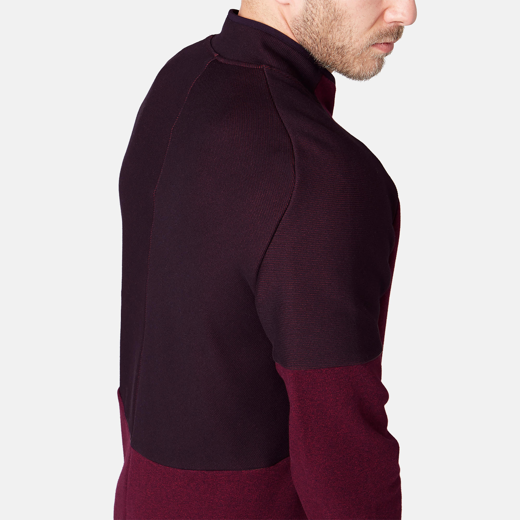 Men's Zip-Up Jacket Free Move - Burgundy 7/10