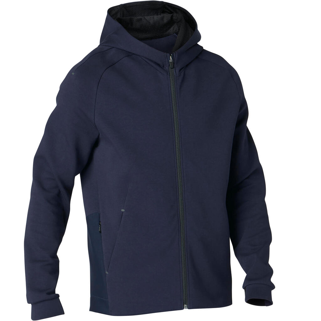 Μπουφάν με κουκούλα 530 spacer pilates & gentle gym - μπλε