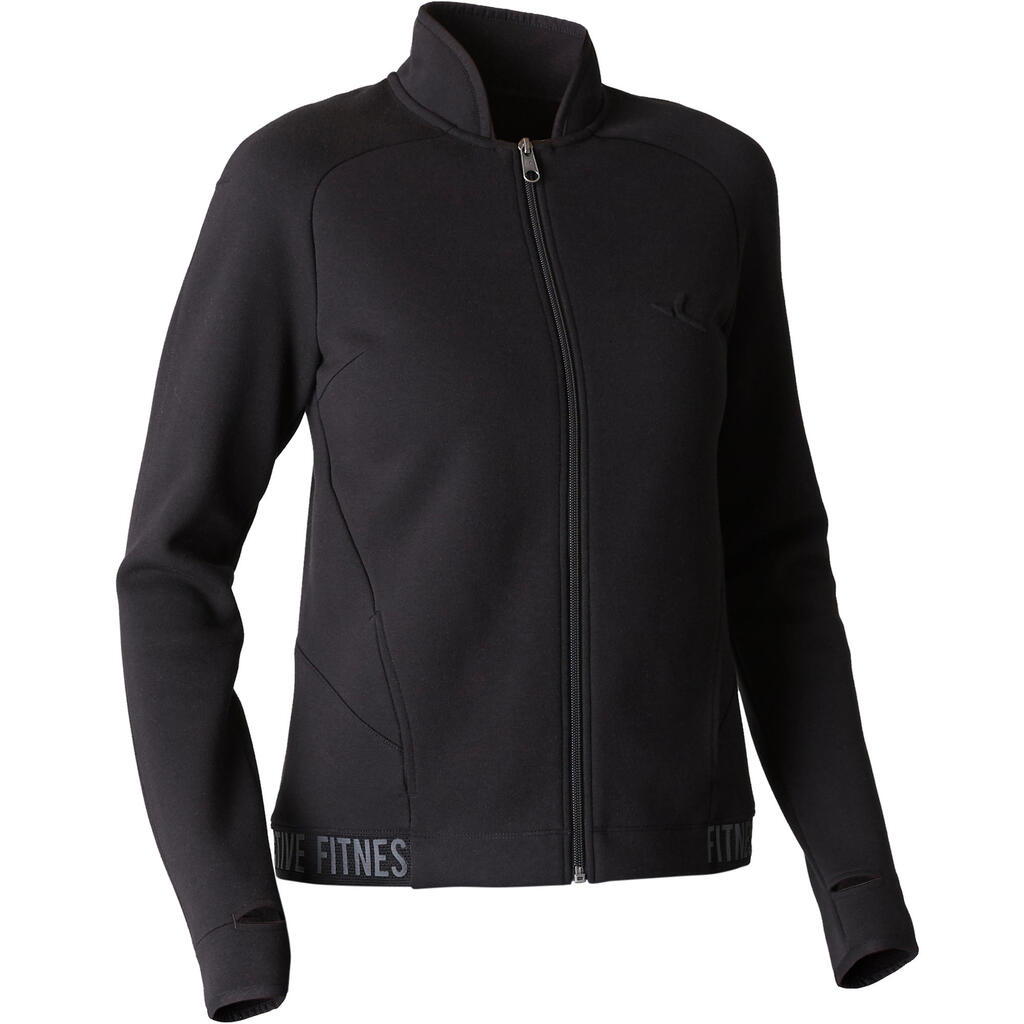 520 spacer women's gentle gym & pilates jacket - black