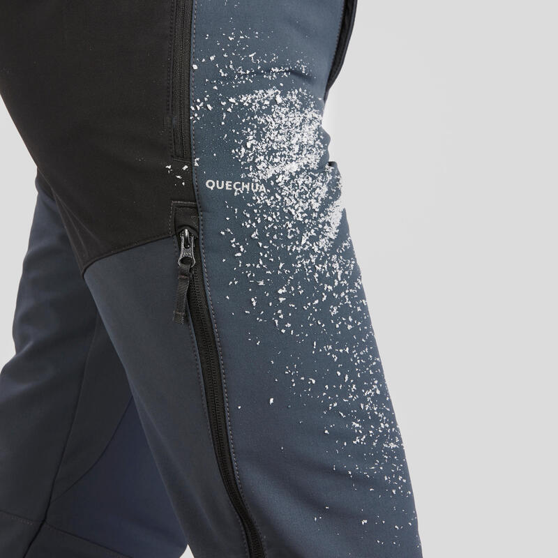 Erkek Sıcak Tutan ve Su Tutmaz Outdoor Pantolon - Gri - SH500 Mountain Ventil
