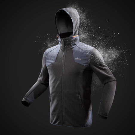 Толстовка флисовая теплая для походов мужская SH500 X-WARM.