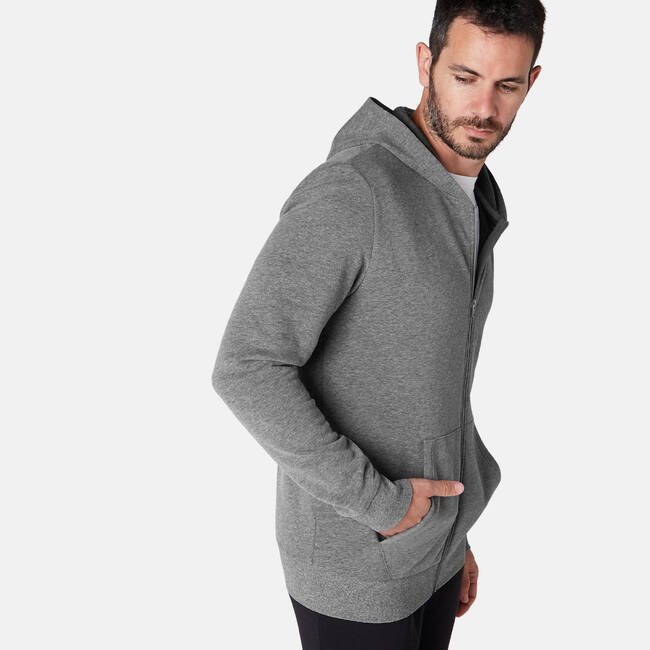 Men's Sweatshirt For Gym 100 - Grey