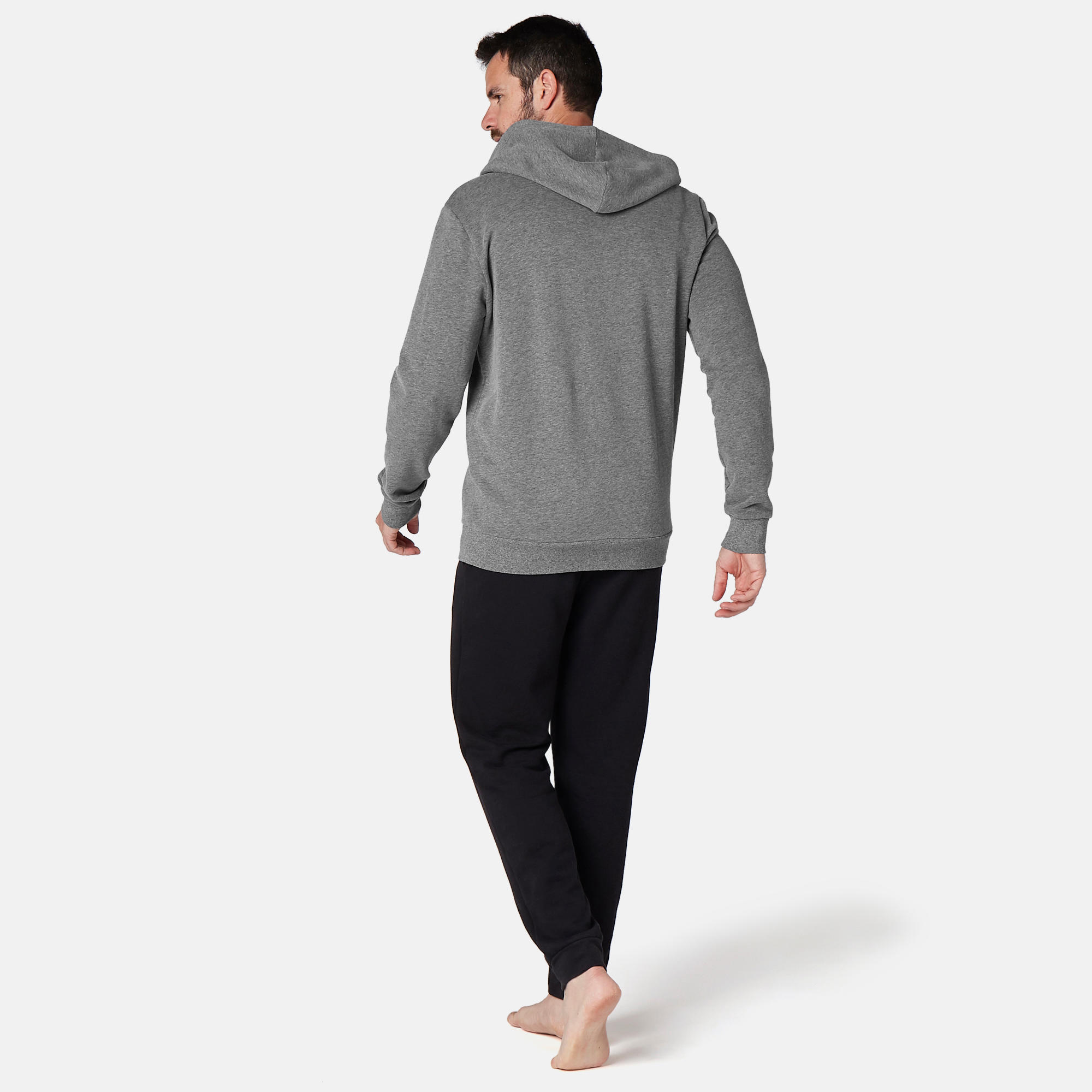 Men's Hooded Training Jacket 100 - Grey 4/6