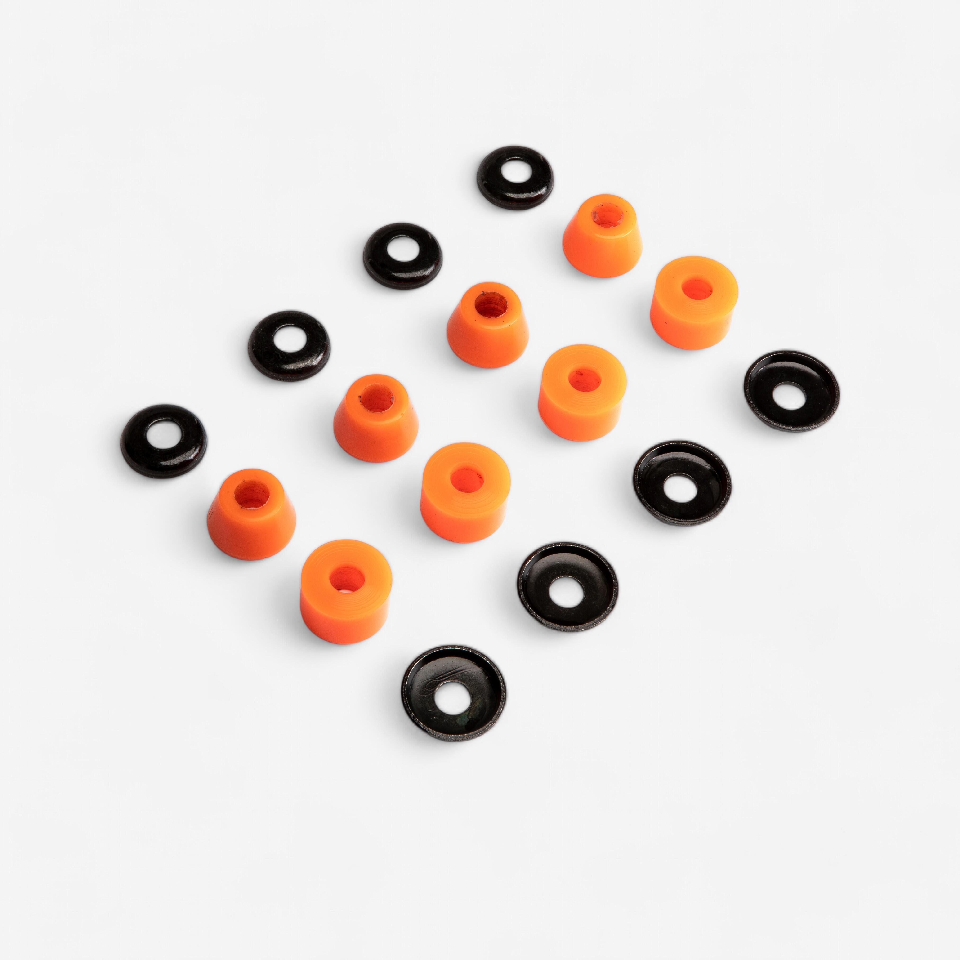 Oxelo - Longboard Bushing 500 92a Orange - Gommes - Skateboard - Noir-orange - Taille Unique - Decathlon