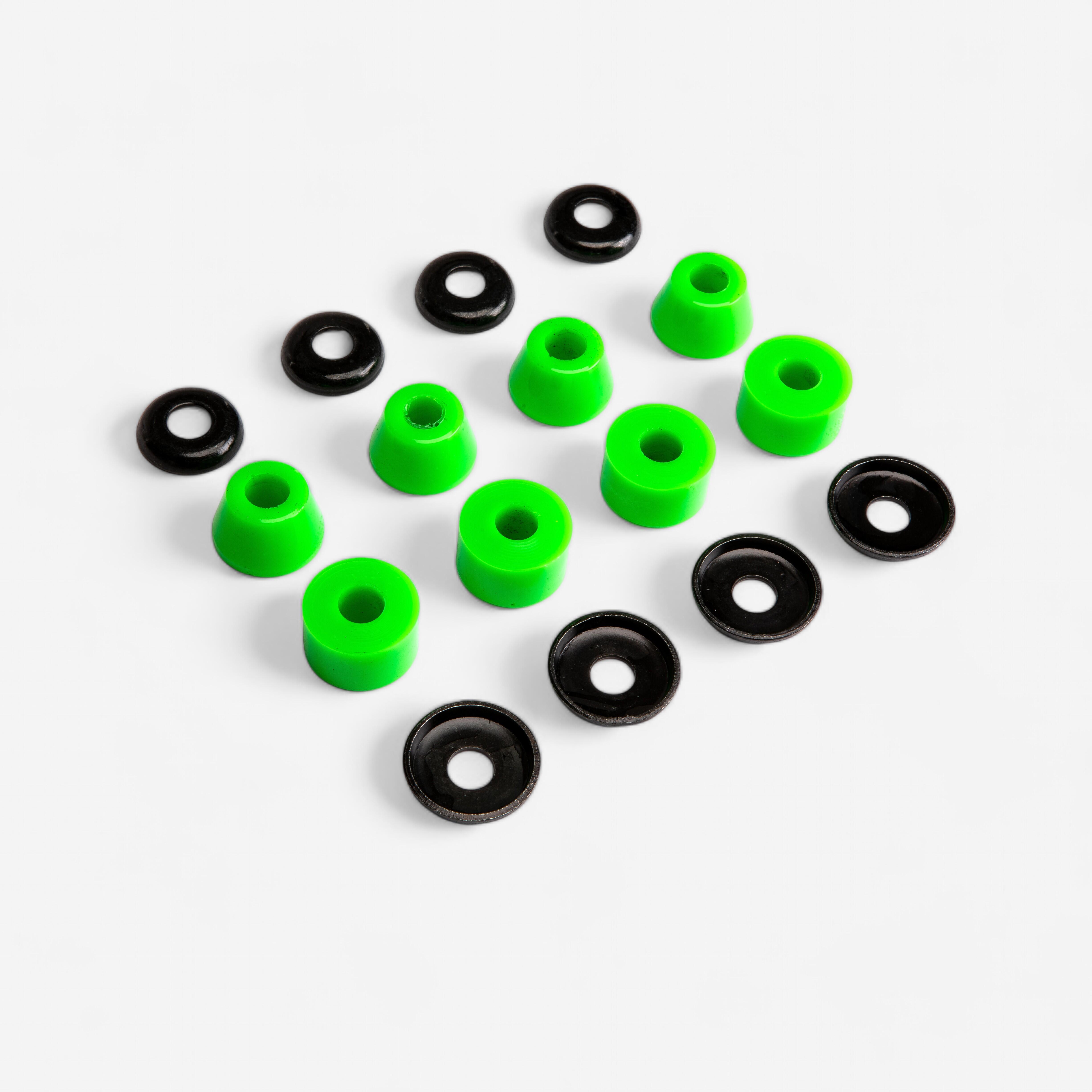 Oxelo - Longboard Bushing 500 88a Vert - Gommes - Skateboard - Noir-vert - Taille Unique - Decathlon