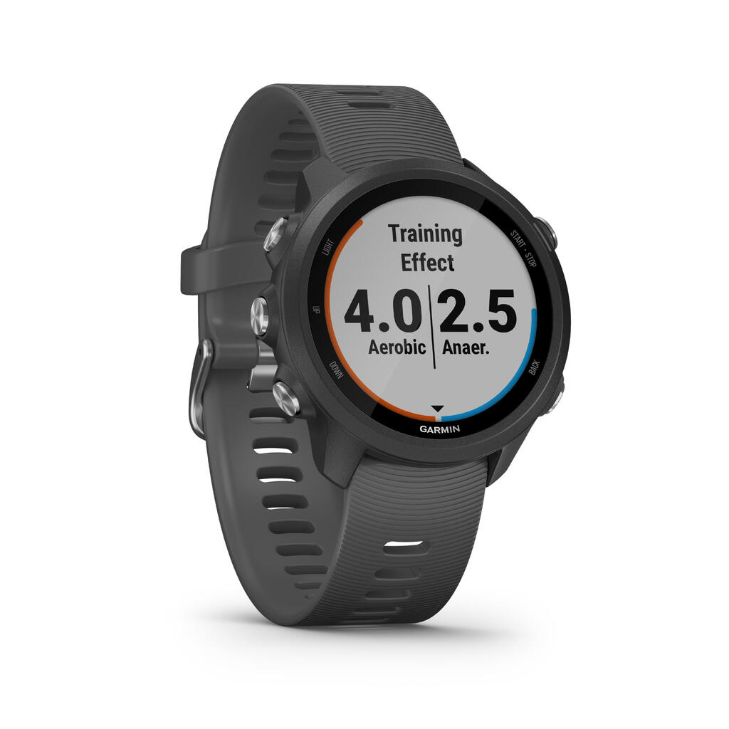 Kardio GPS hodinky Forerunner 245 sivé