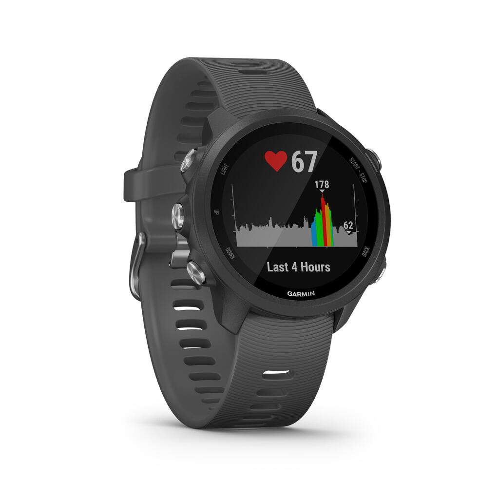 GPS-Pulsuhr Laufuhr Forerunner 245 grau