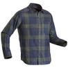 Men's Trekking Shirt Travel 100 Warm- green