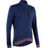 Men's Merino Long-Sleeved Cycling Jersey GRVL900 - Blue