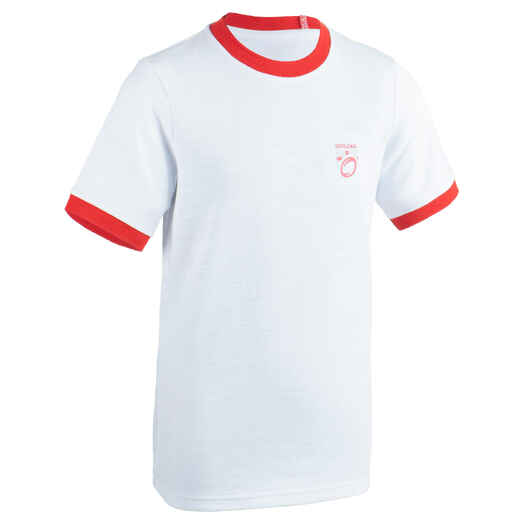 
      Kids' England Supporters Short-Sleeved Top T-Shirt - White
  