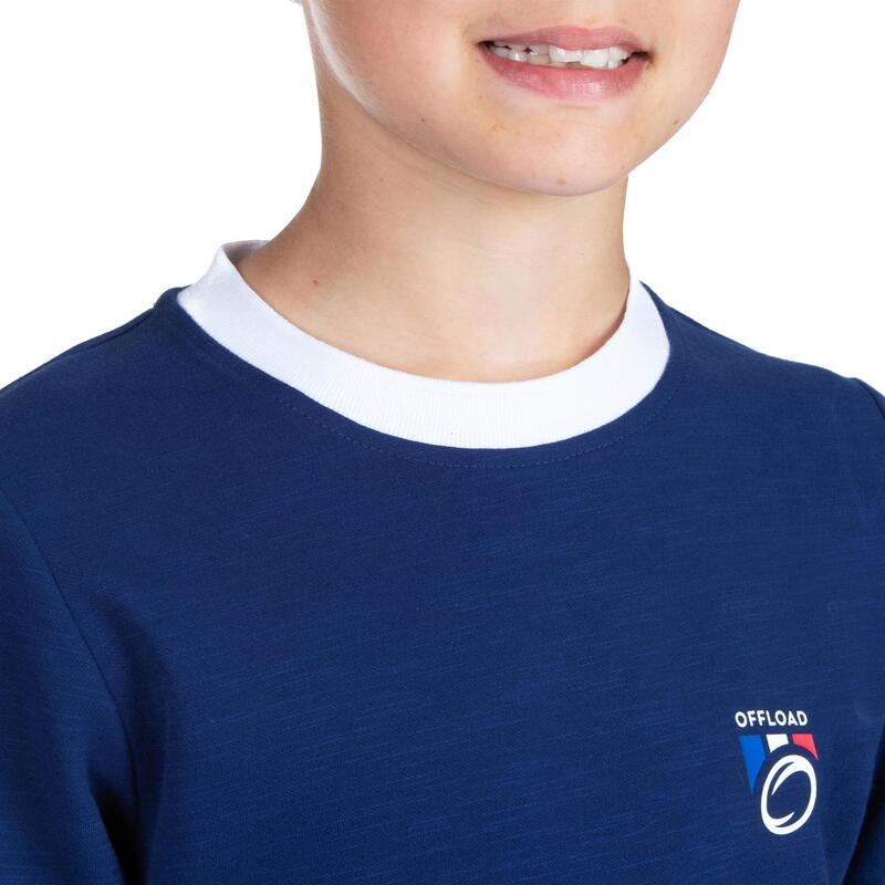 T-shirt do rugby dla kibiców Rugby 2019 Francja dla dzieci