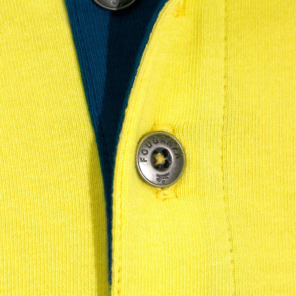 Reit-Poloshirt Ado Kinder gelb