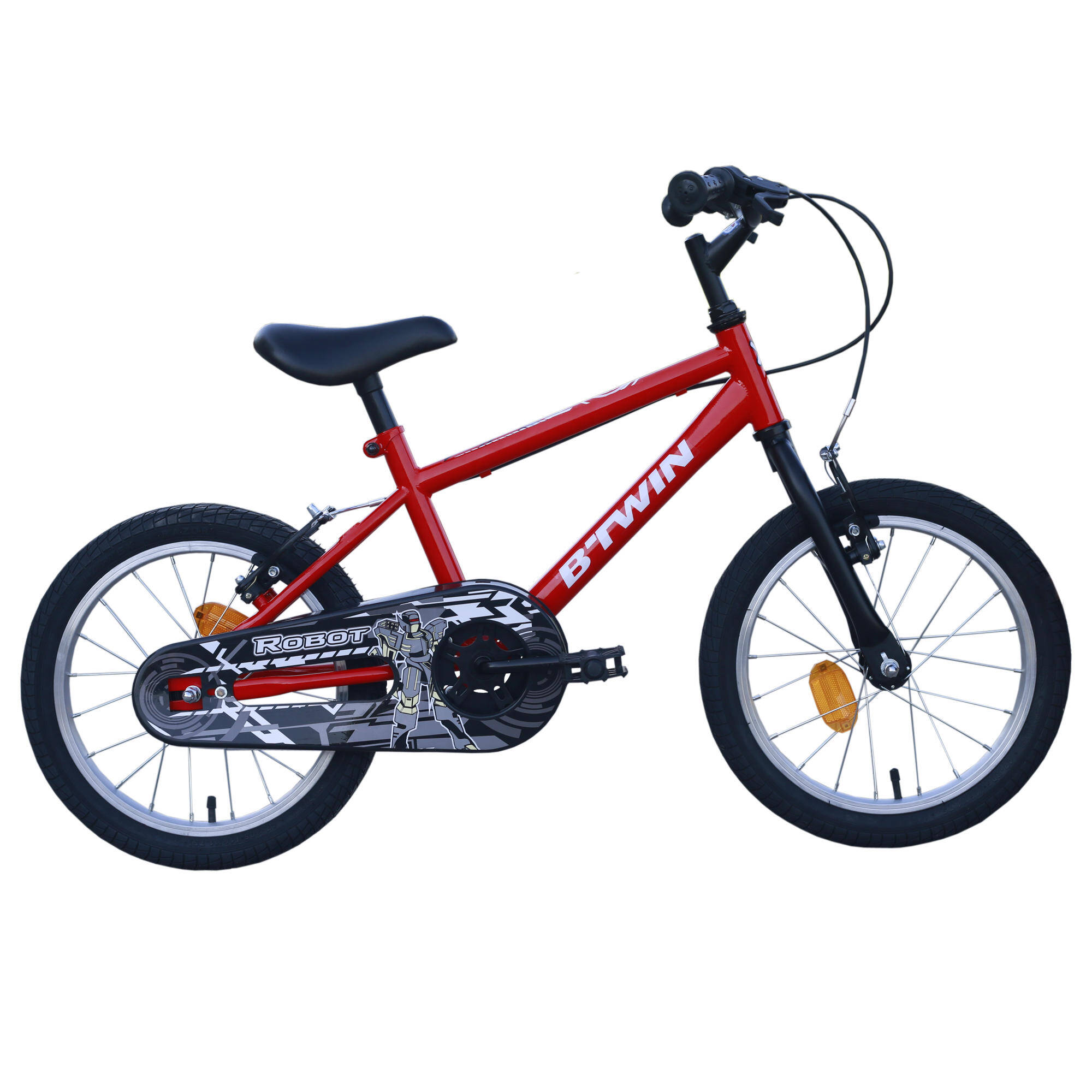 KIDS CYCLE  4 - 6 YEARS 16 INCH  ROBOT RED -  2