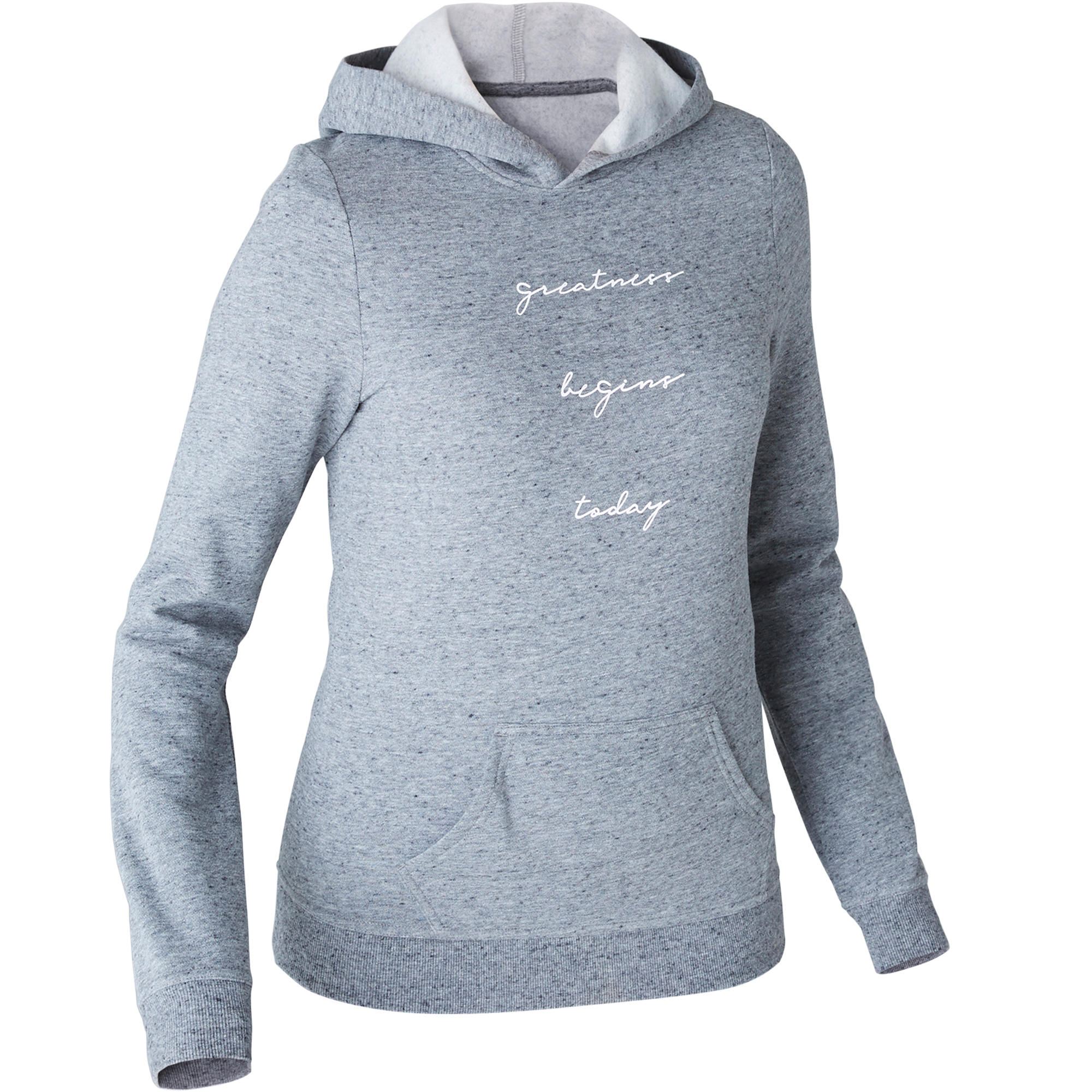520 Women's Gentle Gym & Pilates Hooded Sweatshirt - Grey 7/7
