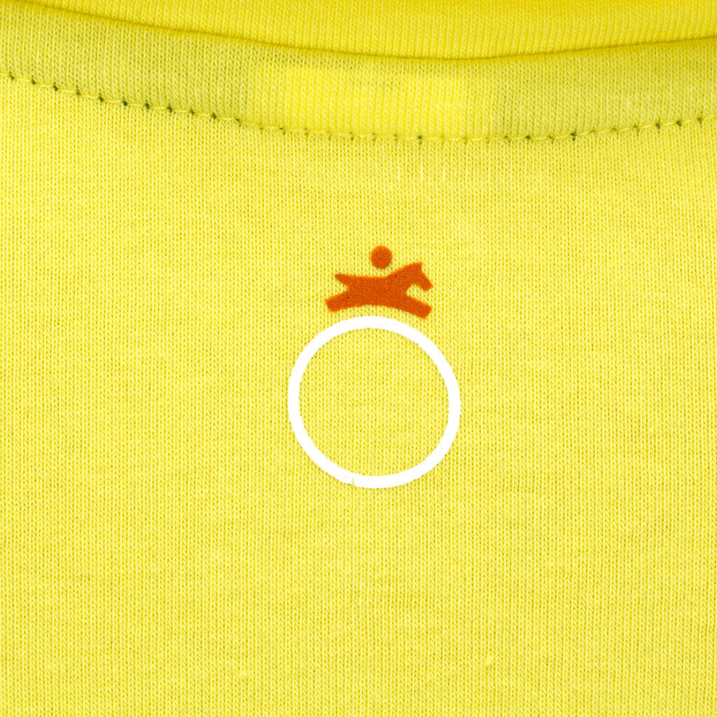 Reit-Poloshirt Ado Kinder gelb