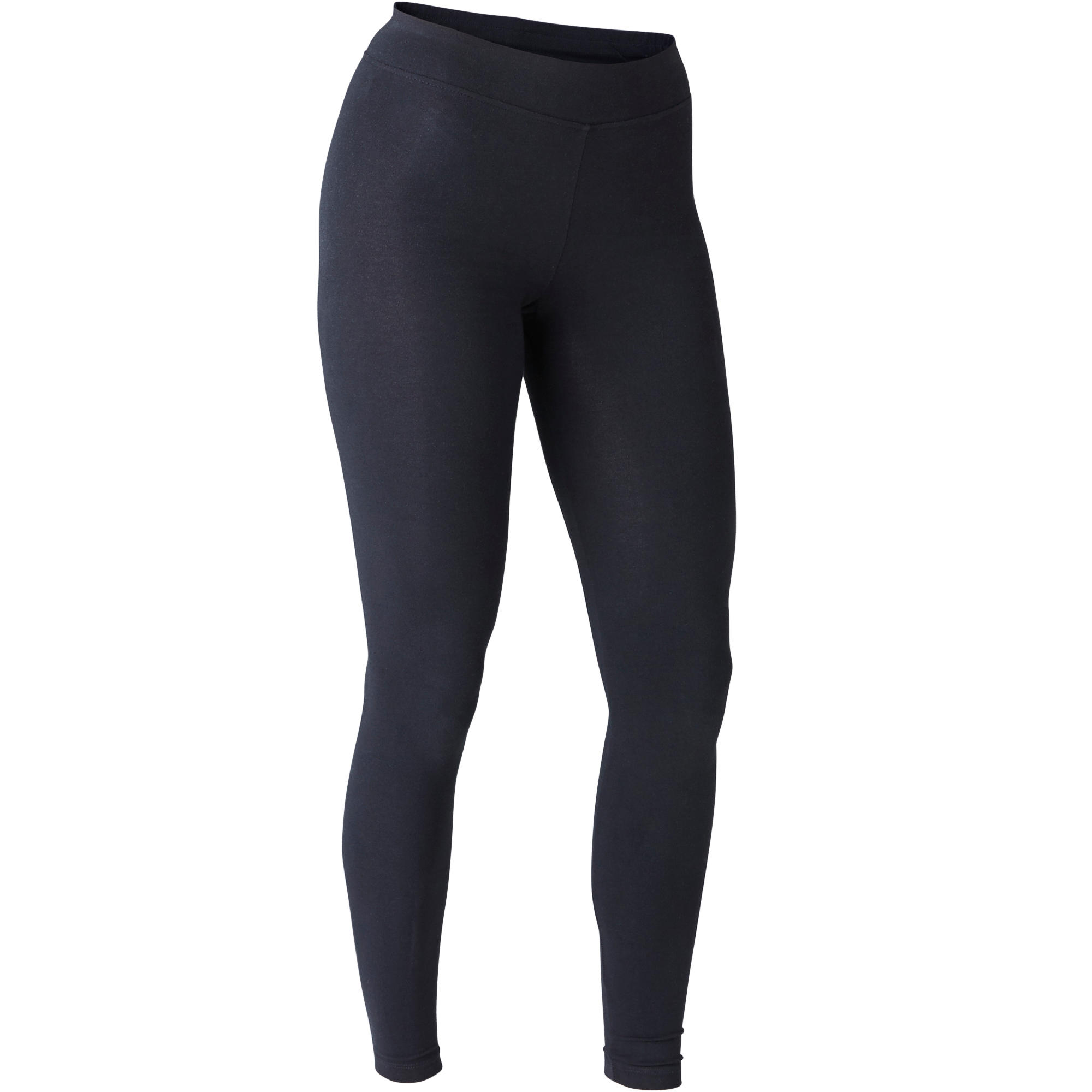 Domyos Legging Fit 500 Slim Pilates En Lichte Gym Dames Zwart domyos kopen in de aanbieding