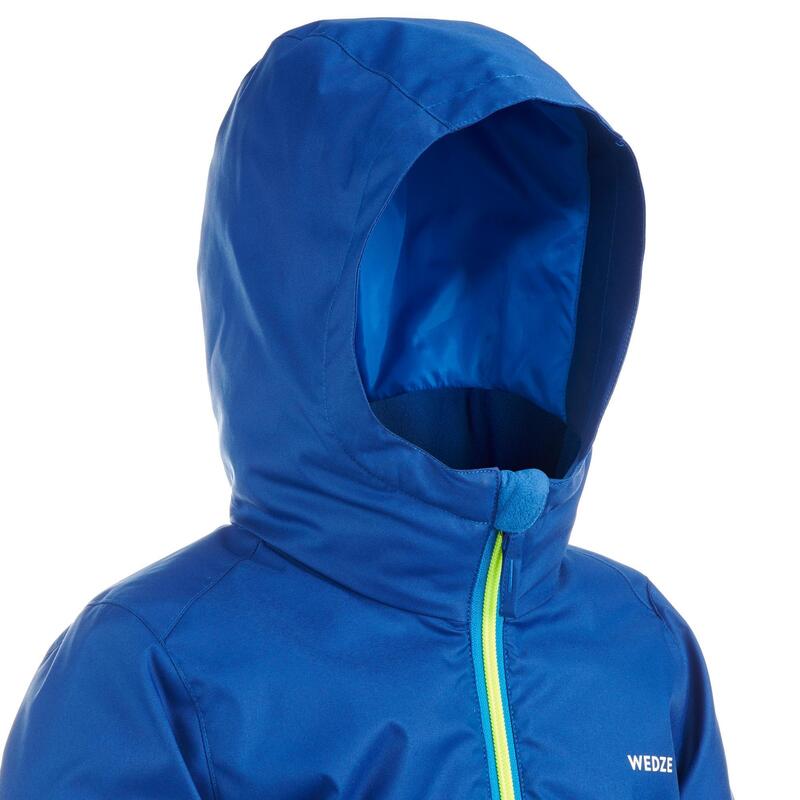 Warme en waterdichte ski-jas voor kinderen 100 blauw