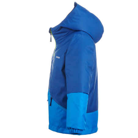 Kids’ Warm and Waterproof Ski Jacket – 100 Blue