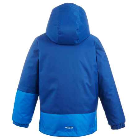 Kids’ Warm and Waterproof Ski Jacket – 100 Blue