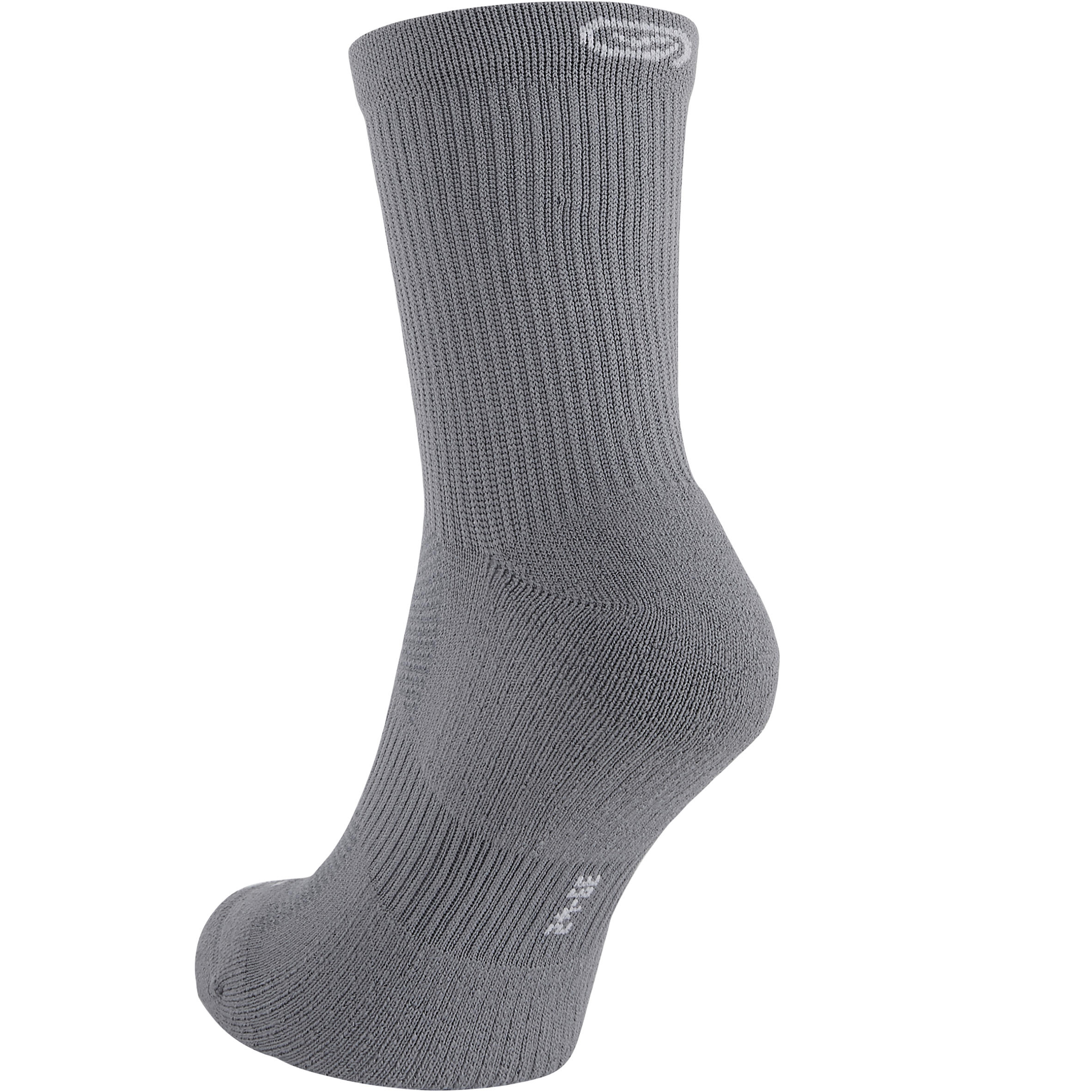 

Mid-Height Comfort Running Socks 2-pack - Grey -  By KIPRUN | Decathlon