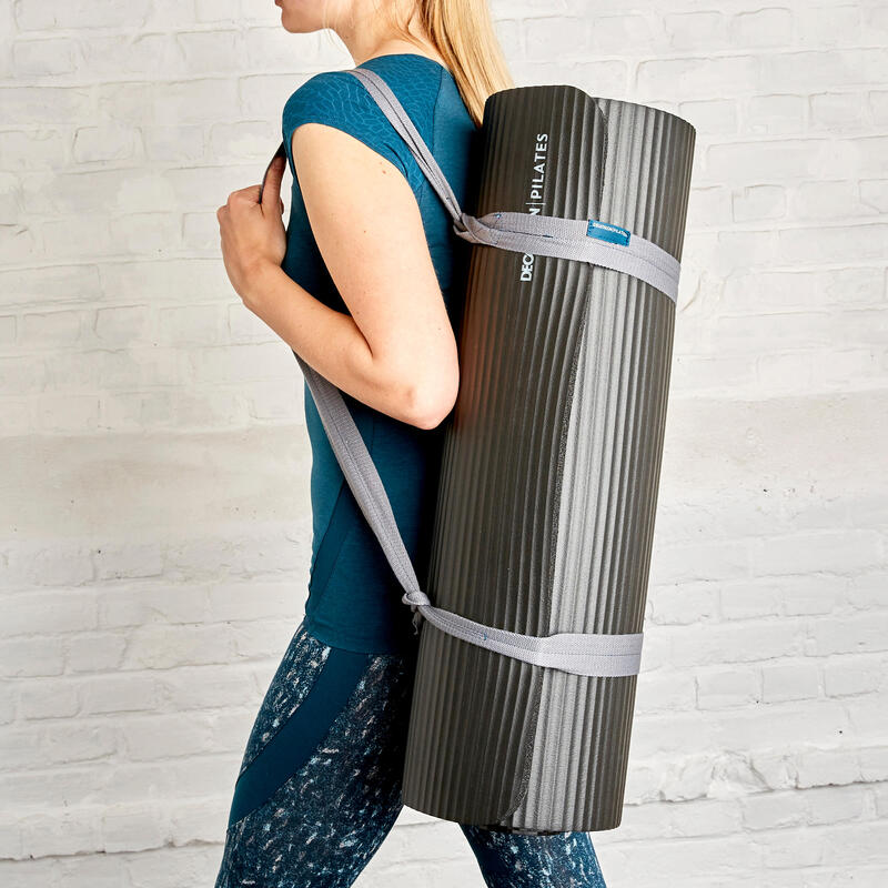 TAPIS DE SOL CONFORT PILATES L NOIR 190cmx70cmx20mm Domyos Decathlon