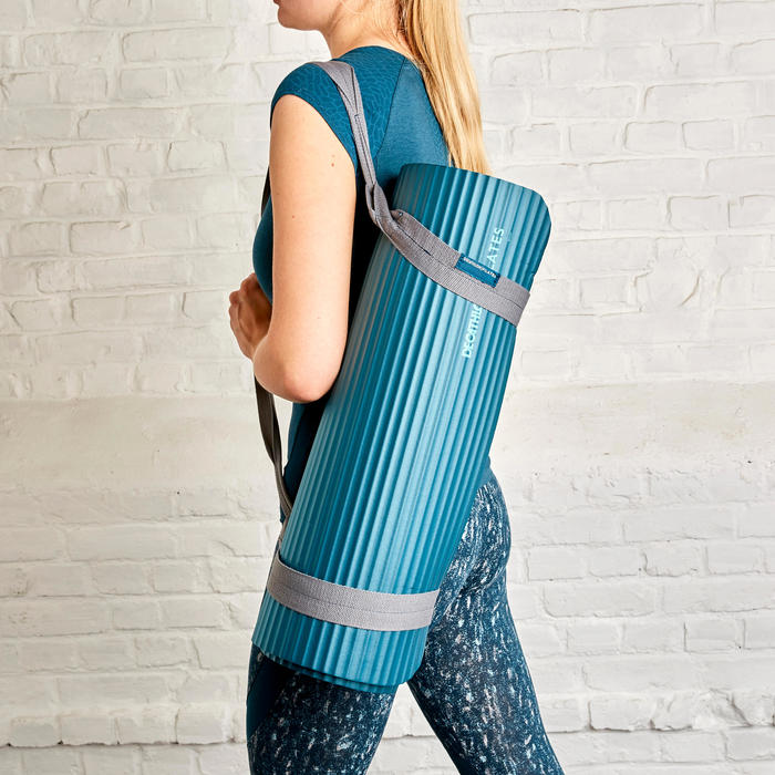 Comfort Pilates Floor Mat Size S 170 cm x 55 cm x 10 mm Petrol Blue
