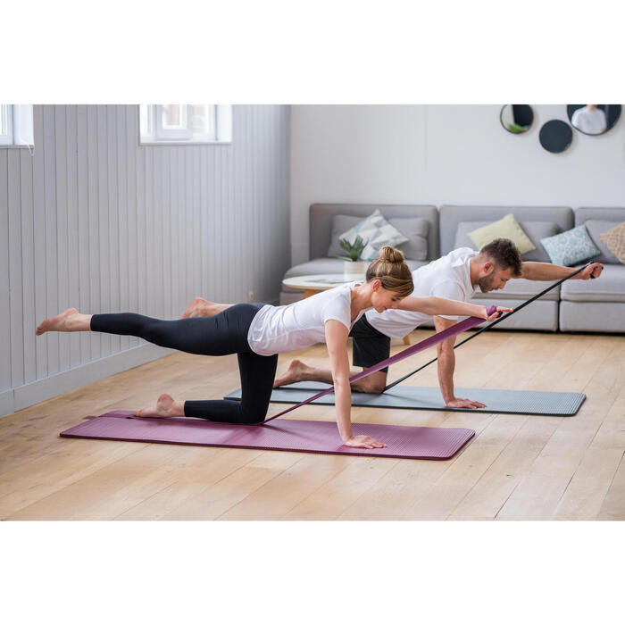 BANDE ELASTIQUE PILATES BAND CAOUTCHOUC 2KG/4Lbs FAIBLE RESISTANCE BLEU